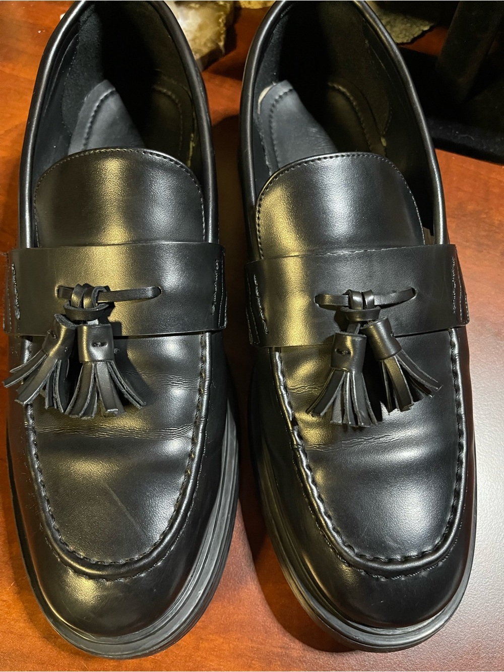 Zara Genuine Leather Loafers/ Men's US Sz 11 Dress Shoe - Picture 8 of 15